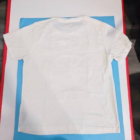 Guess Rock & Roll T-shirt white with graphic design men's size S - Picture 3 of 7